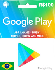 Cartão Google Play R$ 100 Reais