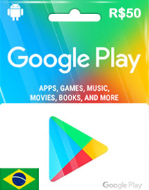 Comprar Código do Google Play R$ 50 Reais